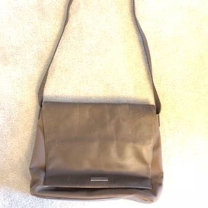Tumi leather and nylon messenger bag